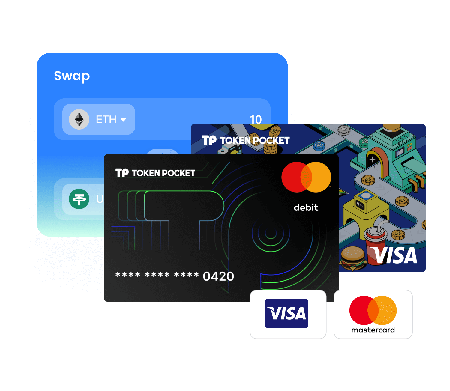TokenPocket钱包兑换功能界面